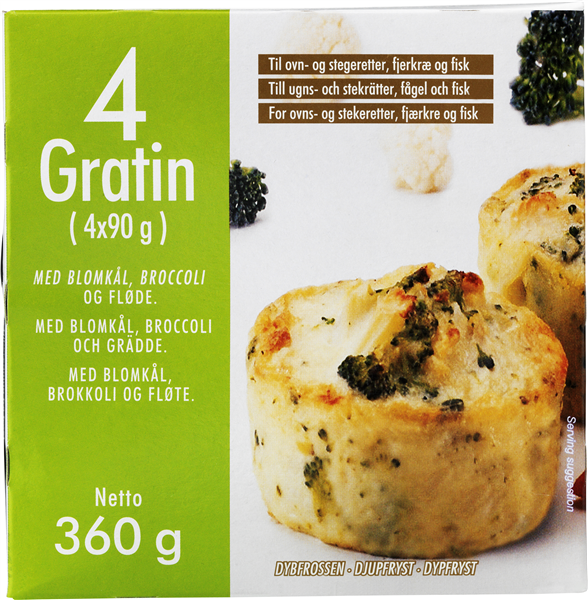 Gratin M/Blomkål-Broccoli