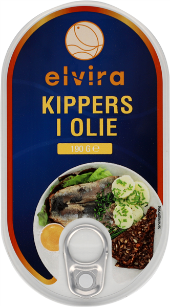 Elvira Kippers I Olie – produktbillede