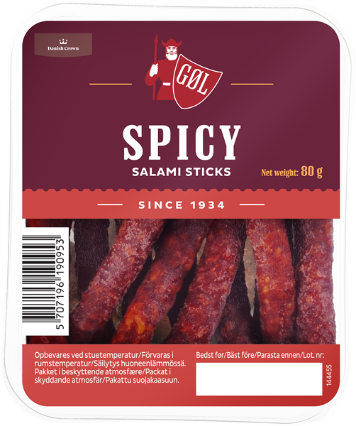 Gøl Spicy Salami Sticks