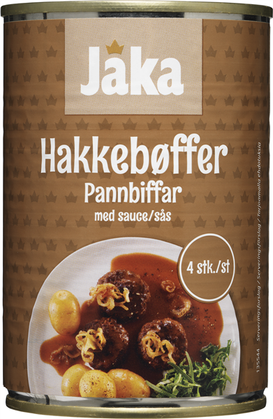 Jaka Hakkebøf I Sauce 4stk