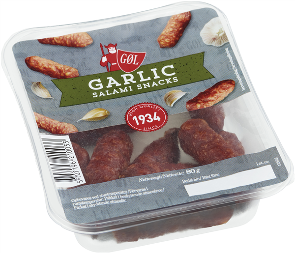 Gøl Salami Snack Garlic – produktbillede