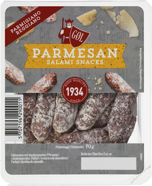 Gøl Salami Snacks Parmesan
