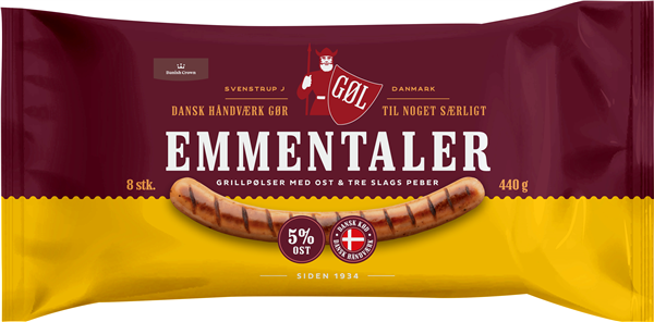 Gøl Grillpølser Emmentaler