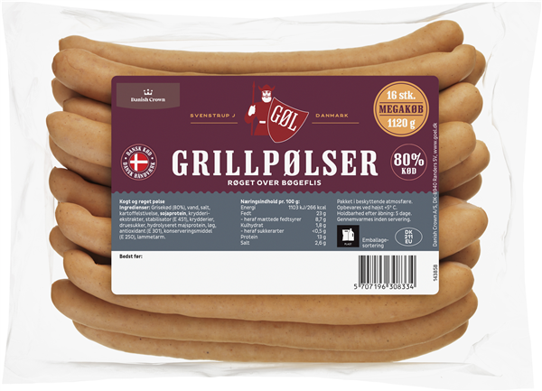 Gøl Grillpølser Megakøb