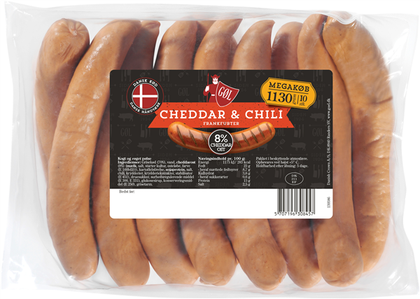 Gøl Frankfurtere Cheddar Chili