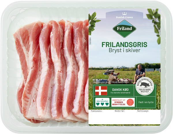 Friland Bryst af Gris i Skiver