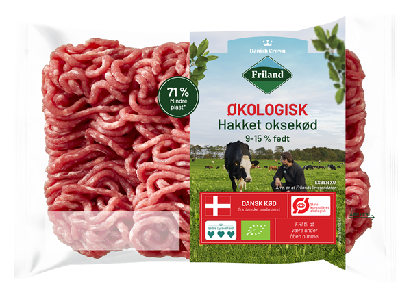 Hakket Oksekød 9-15% Øko