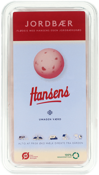 Hansens Jordbær Is Øko