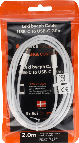 Usb-c Til Lade-datakabe 2M – produktbillede