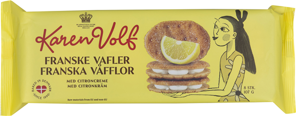 K.V. Franske Vafler Citron – produktbillede