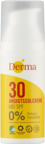 Derma Ansigtssolcreme Sf30