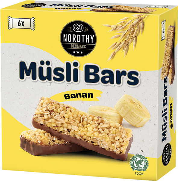 Mäsli Bars Chokolade Banan