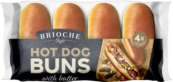 Hotdog Buns Brioche Style