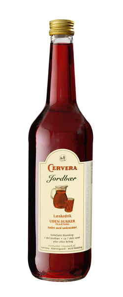 Cervera Jordbær Orangeade Saft Sukkerfri