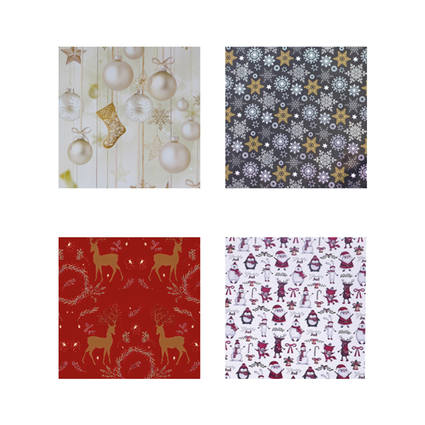 Gavepapir 4 Assorterede Designs