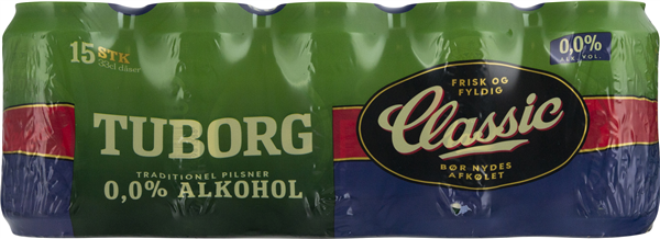 Tuborg Class. 0,0% 15pk Ds