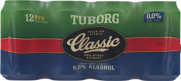 Tuborg Classic 0,0 12pk Ds