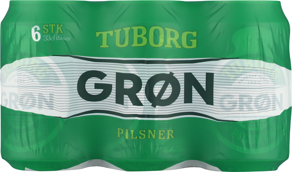 Grøn Tuborg Dåse 6-pak