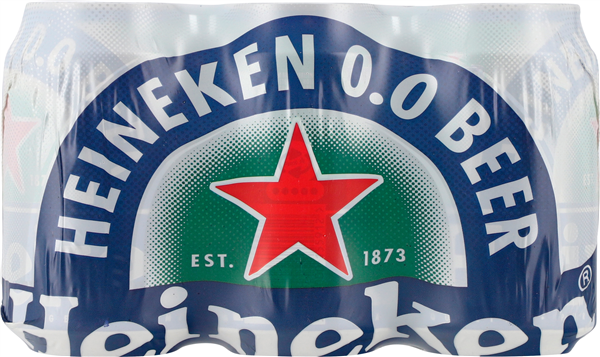 Heineken 0,0% 6-pak Ds – produktbillede