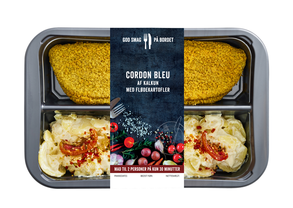 Menu Cordon Bleu med Flødekartofler