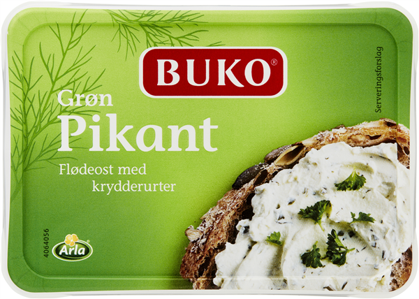 Buko Friskost Grøn Pikant