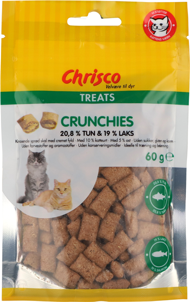 Chrisco Crunchies med Tun og Laks
