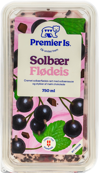 Premier Flødeis Solbær 750 ml