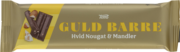 Guld Barre Hvid Nougat/man – produktbillede