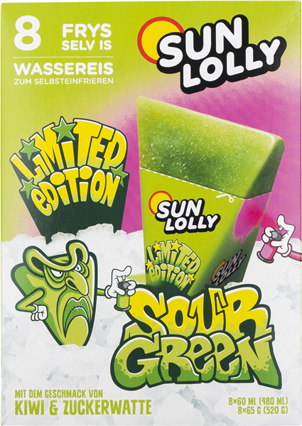 Sun Lolly Sour Green