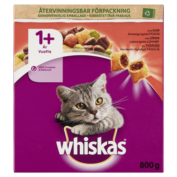 Whiskas 1+ Oksekød