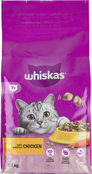 Whiskas Dry 1+ Chicken – produktbillede