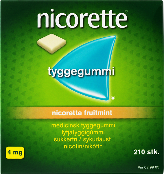 Nicorette Tygge Fruit 4 Mg