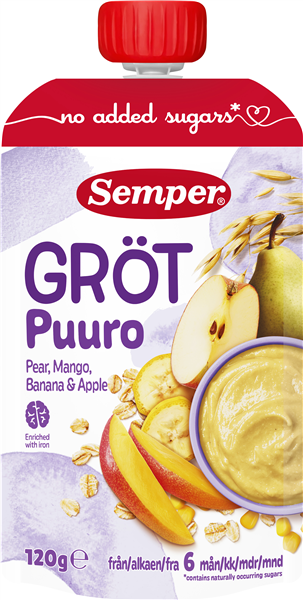 Semper Grød Pære/man Pouch