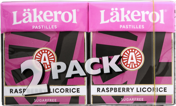 Lakerol Raspberry 2-pk – produktbillede