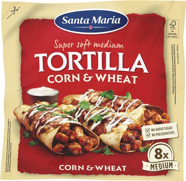 S.M. Tortilla Majs 8 Stk