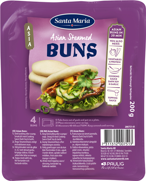 S.M Asian Steamed Buns