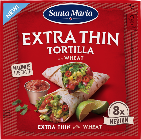 S.M Tortil Wheatšáex Thin – produktbillede