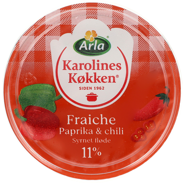 Fraiche m. paprika og chili 11% fedt