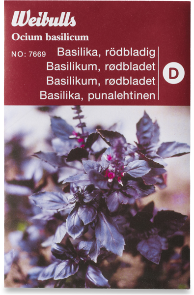 Basilikum Rødbladet