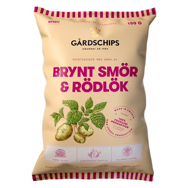 Brynt Smør & Rødløg Chips