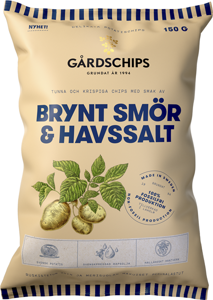 Brynt Smär & Havsalt Chips Kartoffelchips