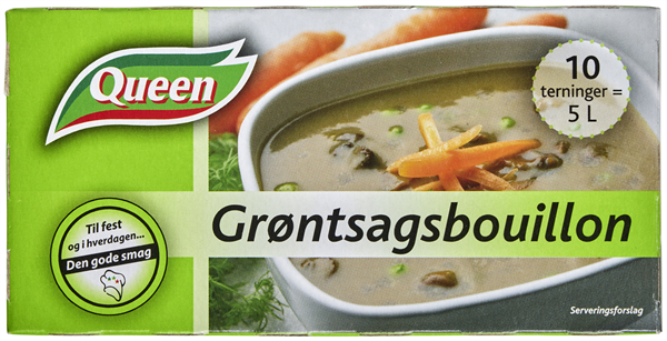Queen Gräntsagsbouillon