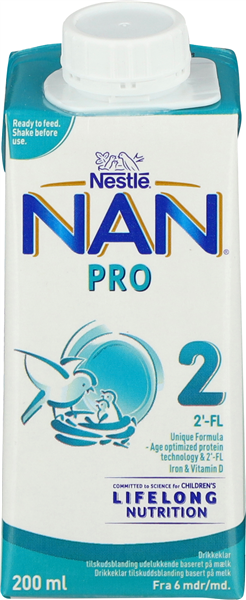 Nestle Nan 2 Drikkeklar – produktbillede