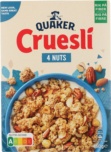 Quaker Crusli 4 Nødder