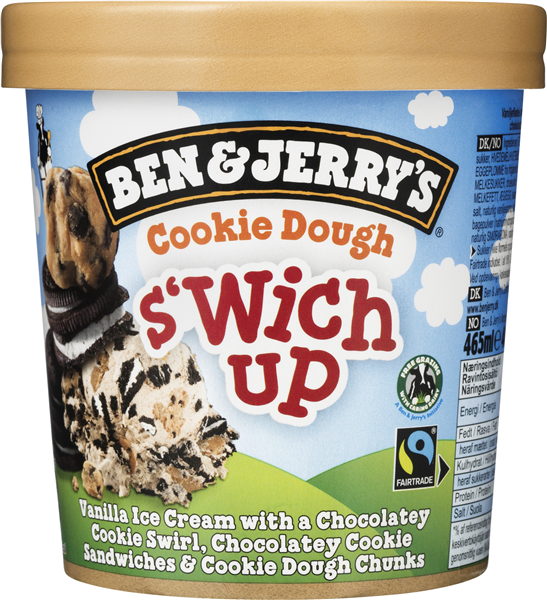 B&J Cookie Dough S'wich Up – produktbillede